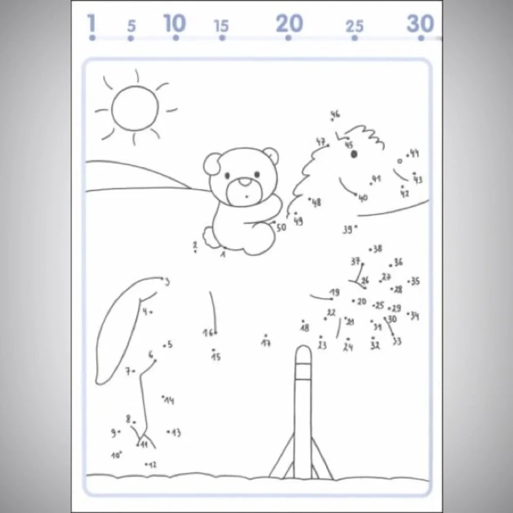 Dot to Dot Count to 10 and 50 | Paperback Bundle